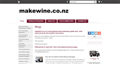 Desktop Screenshot of makewine.co.nz